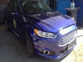 2014 FORD FUSION, BLUE, HYBRID, TITANIUM MODEL, 2.0L, AT,  F26514